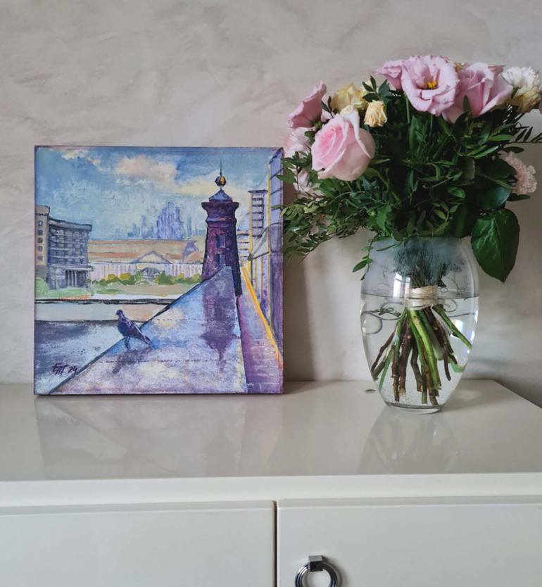 Original Contemporary Architecture Painting by Elena Turgeneva