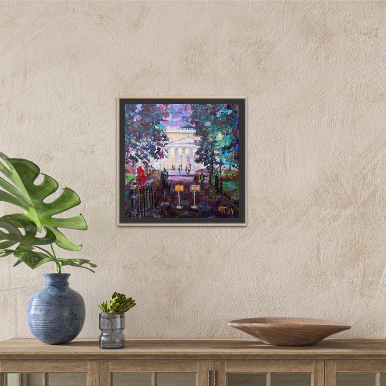 Original Impressionism Architecture Painting by Elena Turgeneva
