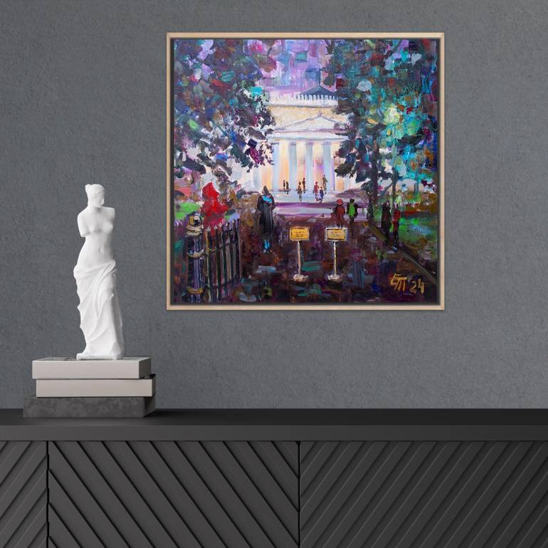 Original Impressionism Architecture Painting by Elena Turgeneva
