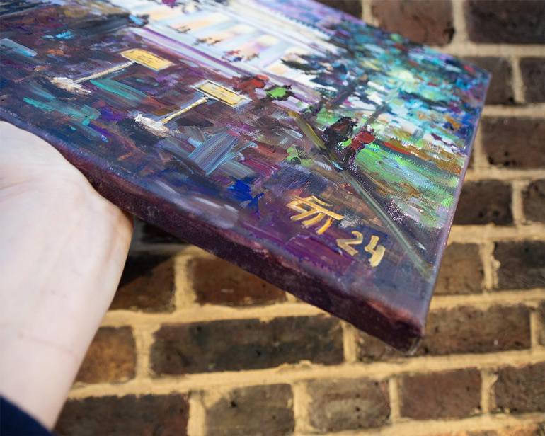 Original Impressionism Architecture Painting by Elena Turgeneva