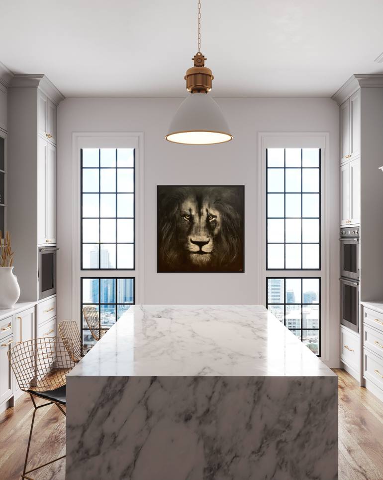 Original Black & White Animal Painting by Victoria Kirtley