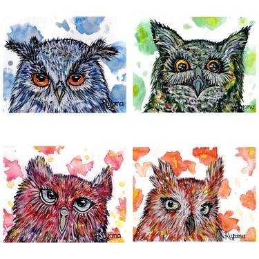 Original Illustration Animal Paintings by Rufana Dunyamaliyeva