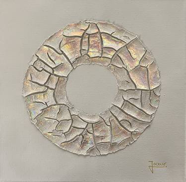 The eye, beige, 30cmx30cm, with holografic effect thumb