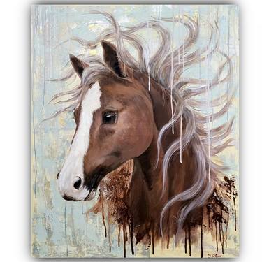 Original Figurative Horse Paintings by Ольга Маркова