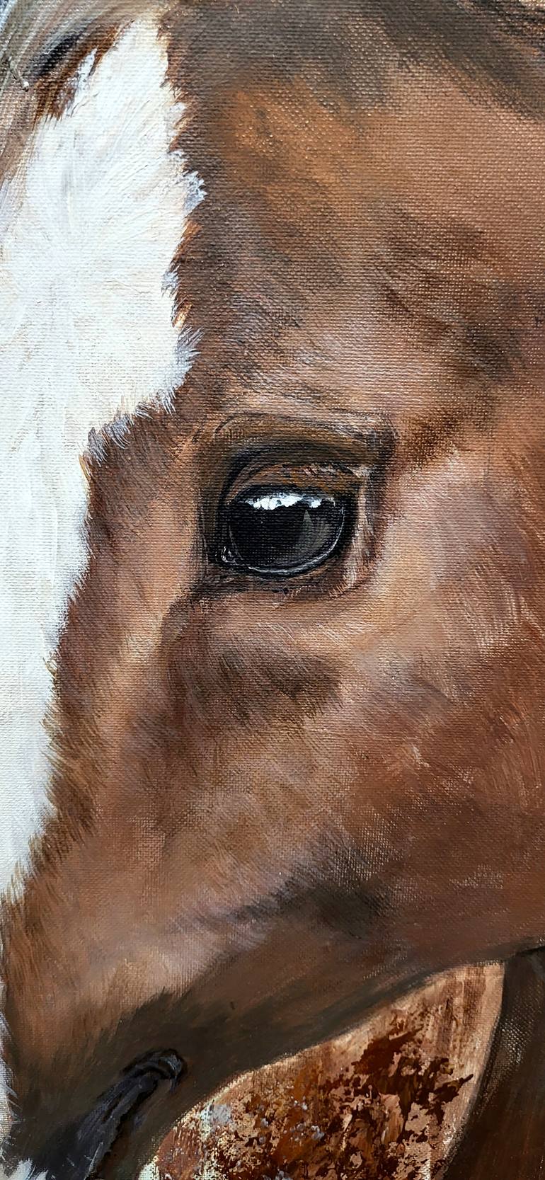 Original Figurative Horse Painting by Ольга Маркова