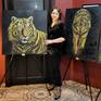 Artist at the exhibition