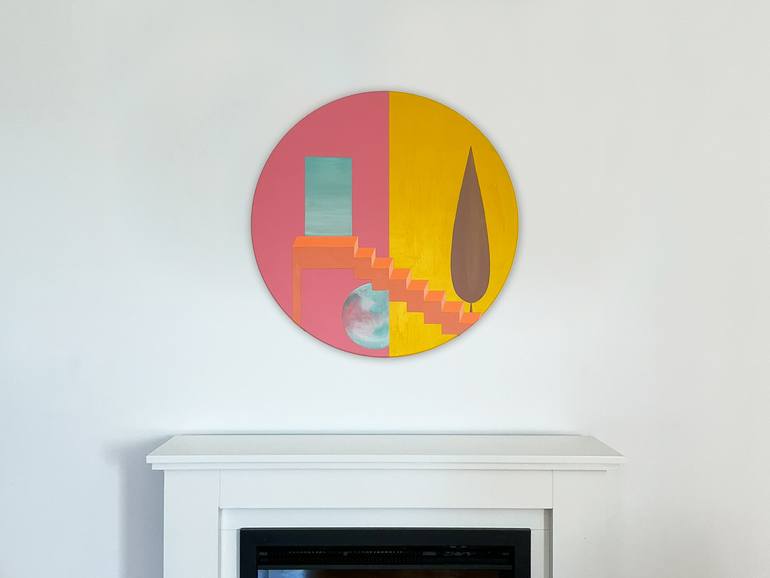 Original Surrealism Abstract Painting by Teodora Juric Miljus