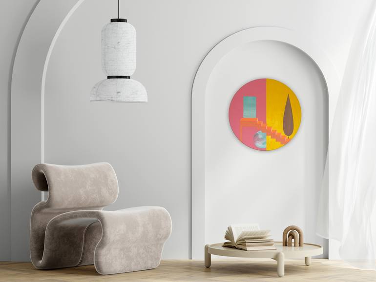 Original Surrealism Abstract Painting by Teodora Juric Miljus