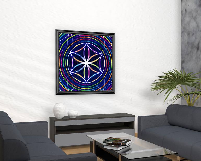 Original Abstract Geometric Digital by Altani Art