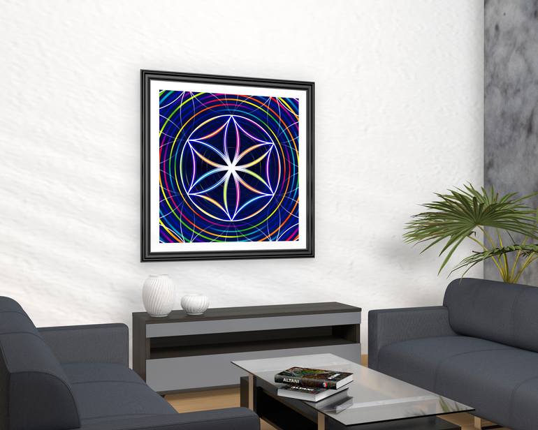 Original Abstract Geometric Digital by Altani Art