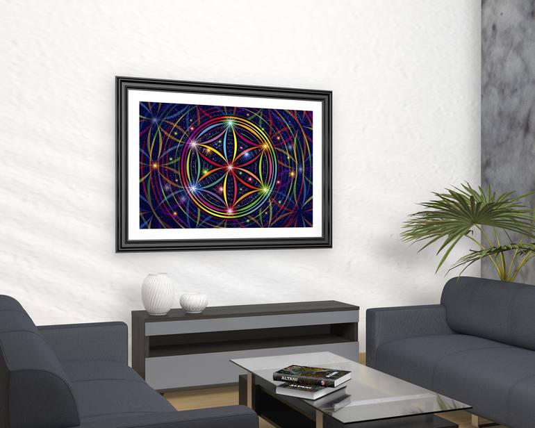 Original Modern Geometric Digital by Altani Art