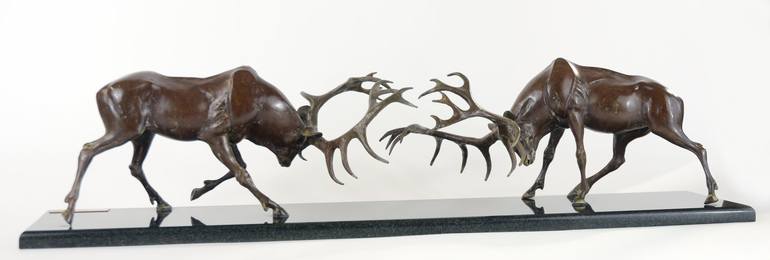 Original Fine Art Animal Sculpture by Lyubomir Lazarov