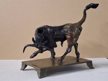 Original Fine Art Animal Sculpture by Lyubomir Lazarov
