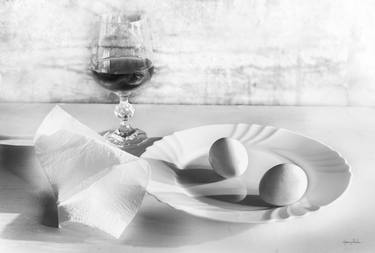Still life with eggs and wine thumb