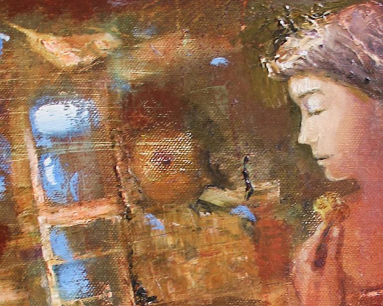 Original Abstract Women Painting by Elen Iv
