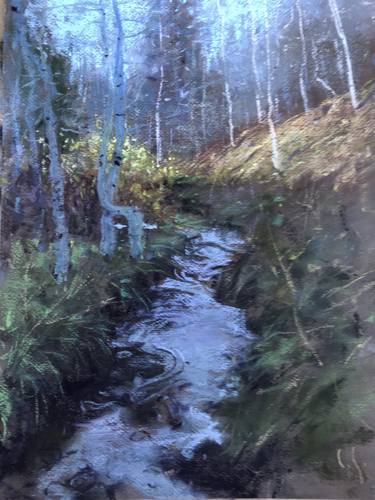Original Impressionism Landscape Painting by Chris Schnabel