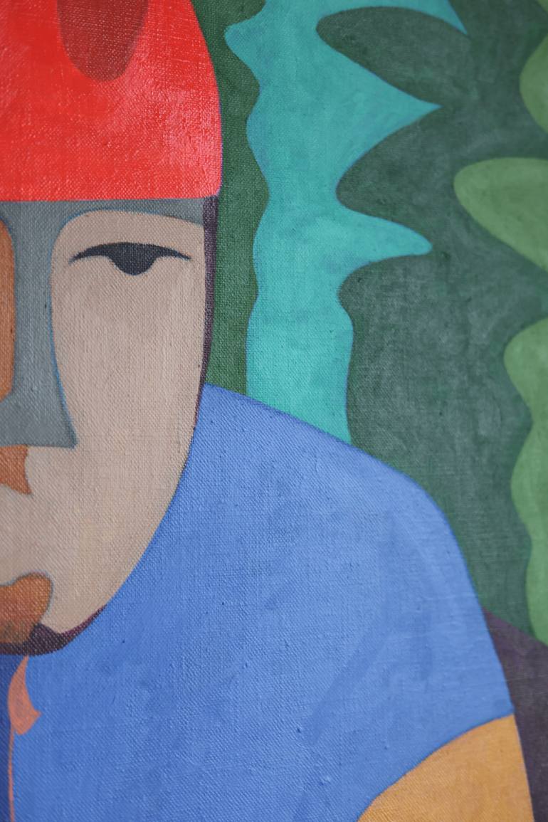 Original Abstract Sports Painting by Anna Hvid