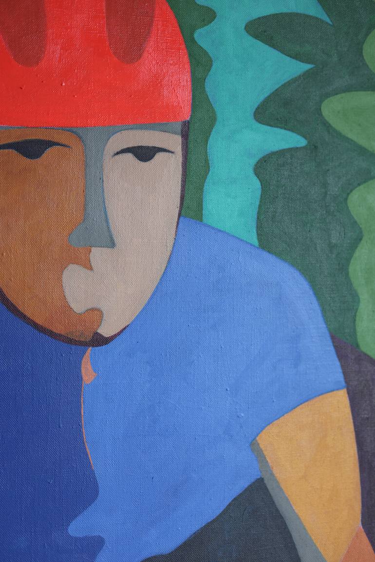 Original Abstract Sports Painting by Anna Hvid