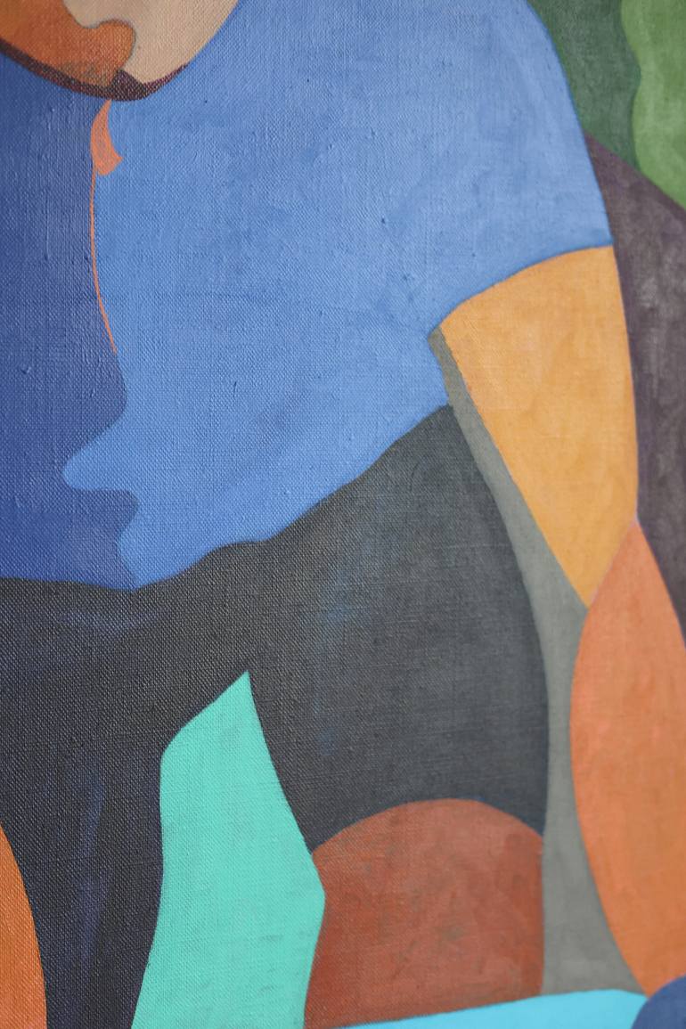 Original Abstract Sports Painting by Anna Hvid