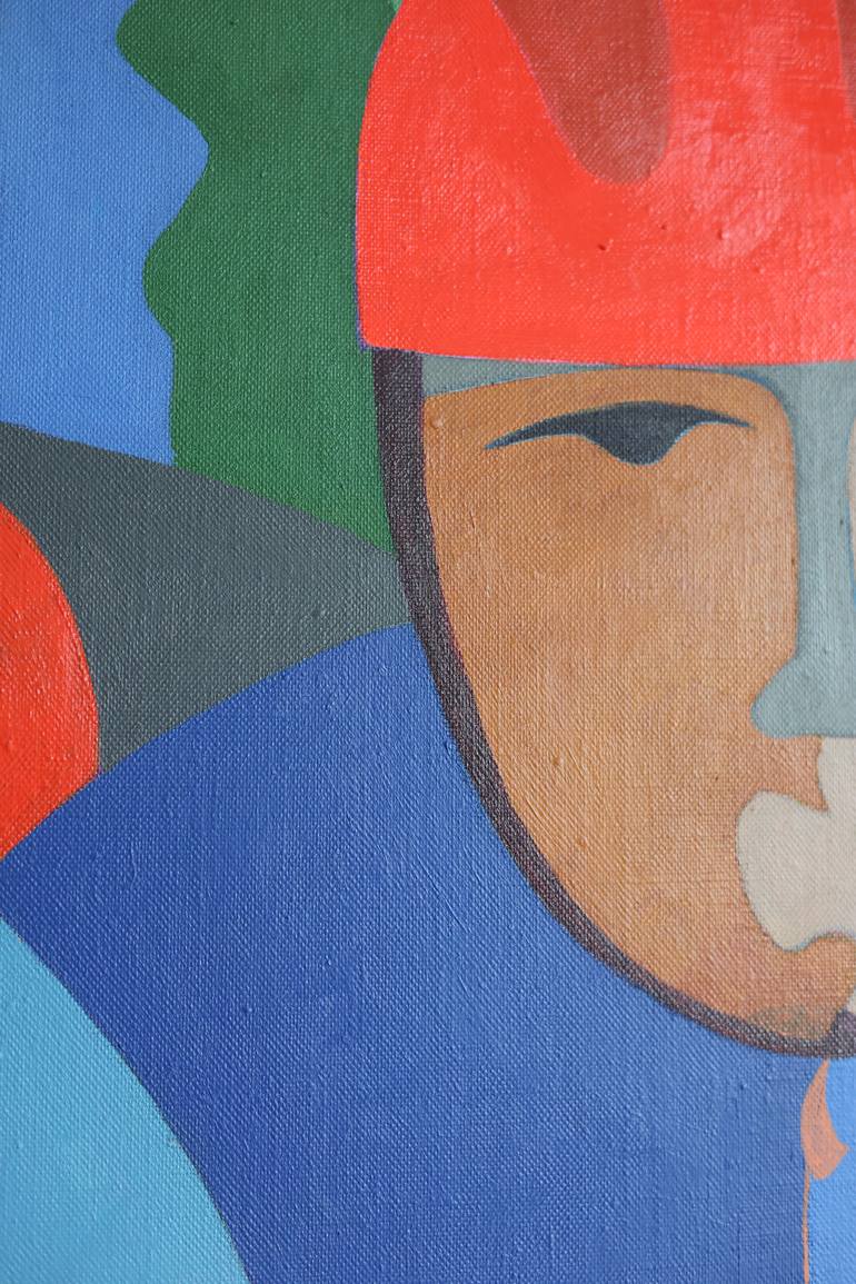 Original Abstract Sports Painting by Anna Hvid