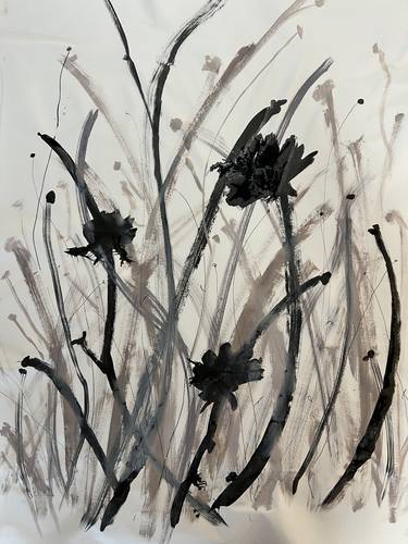 Original Abstract Garden Paintings by Judy Doherty