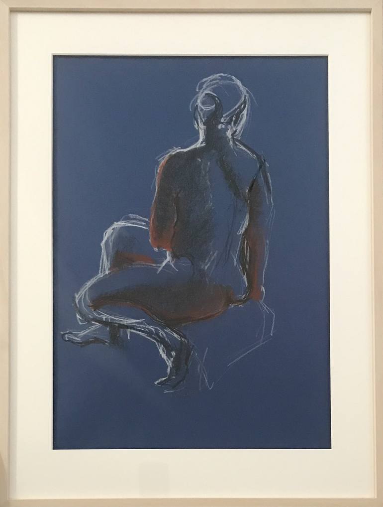Original Impressionism Nude Drawing by Ishbel Miller