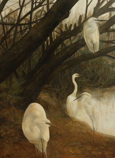 Original Conceptual Nature Paintings by Varga Emília
