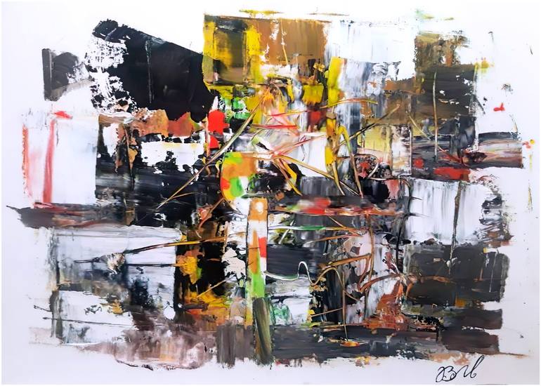 Original Abstract Expressionism Abstract Painting by Mariam Barseghyan