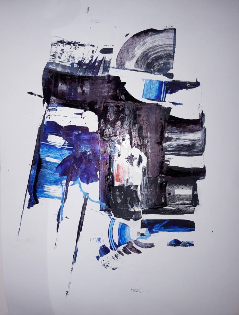 Original Art Deco Abstract Painting by Mariam Barseghyan