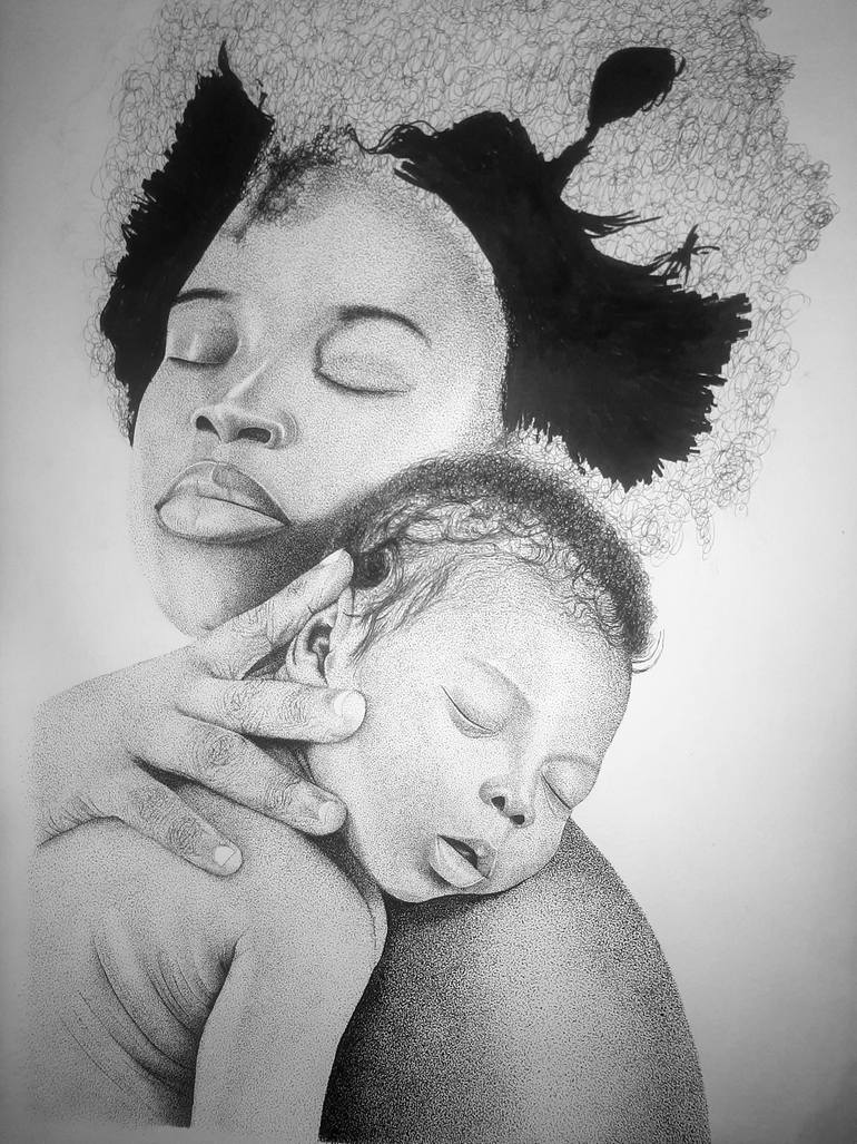 Original Other Family Drawing by Samuel Boye