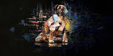"Labrador in Mosaic: Classic Meets Contemporary" thumb