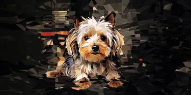 Yorkshire Terrier in Mosaic Collage Elegance thumb