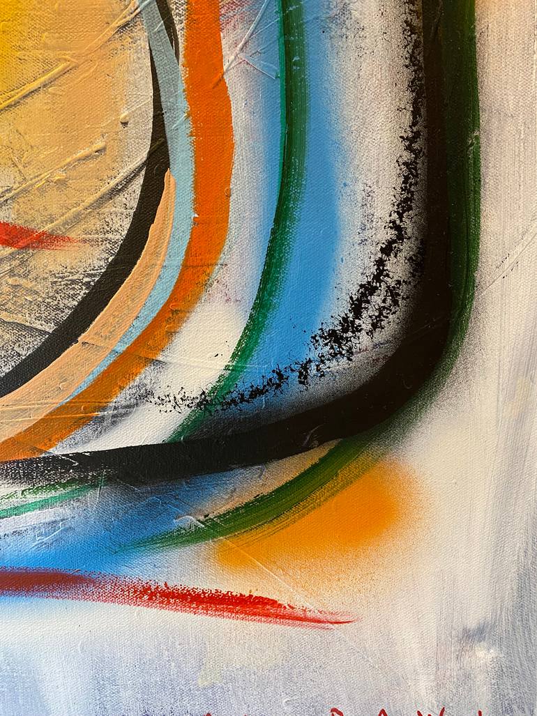 Original Abstract Mixed Media by Mudar Rawi
