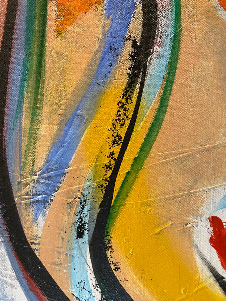 Original Abstract Mixed Media by Mudar Rawi