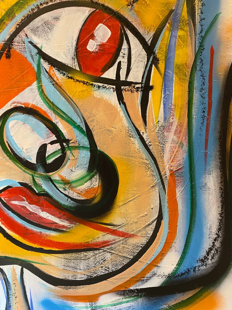 Original Abstract Mixed Media by Mudar Rawi