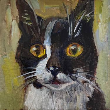 Print of Cats Paintings by Natali Miasnikova