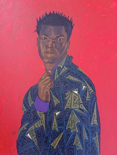 Original Expressionism Portrait Paintings by Victor Osei Mensah