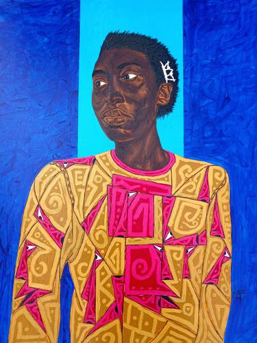 Original Expressionism Portrait Paintings by Victor Osei Mensah