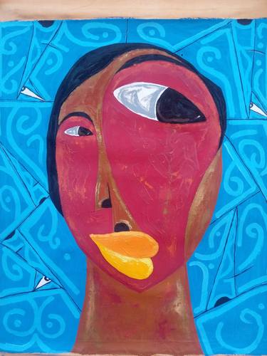 Original Abstract Women Paintings by Victor Osei Mensah