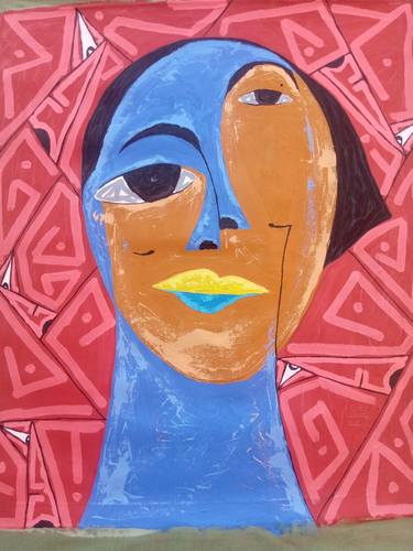 Original Abstract Women Paintings by Victor Osei Mensah
