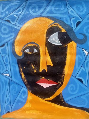Original Abstract Painting by Victor Osei Mensah