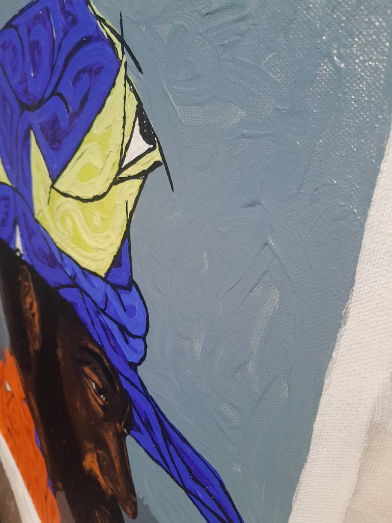 Original Abstract Expressionism Abstract Painting by Victor Osei Mensah