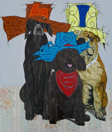 Original Contemporary Family Mixed Media by Victor Osei Mensah