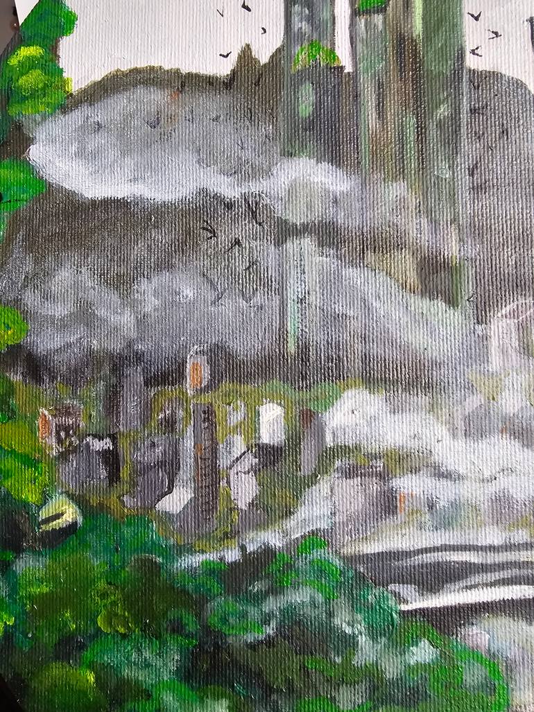 Original Abstract Landscape Painting by Oksana Babala