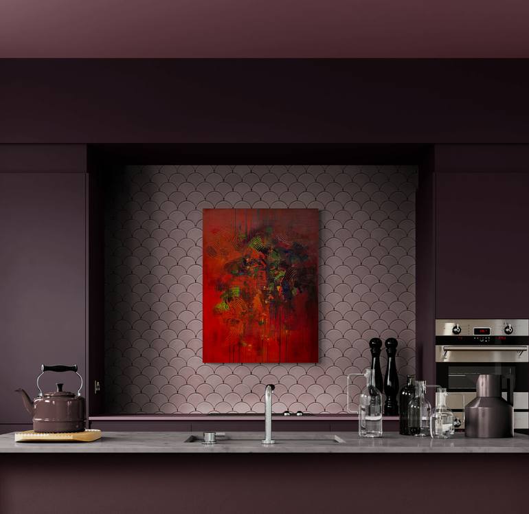 Original Abstract Expressionism Abstract Painting by Grace Ramsey