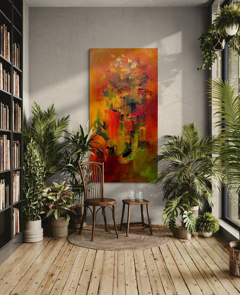 Original Abstract Expressionism Abstract Painting by Grace Ramsey