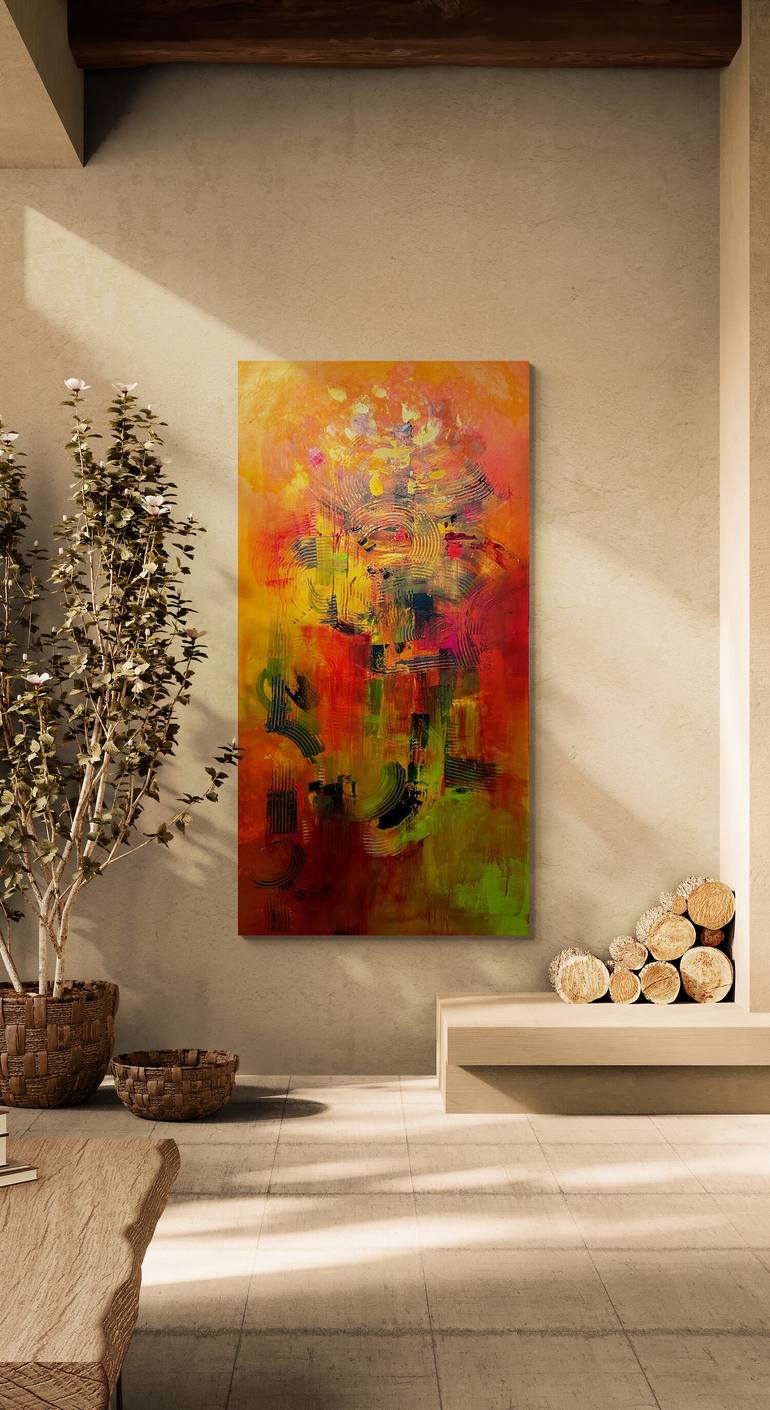 Original Abstract Expressionism Abstract Painting by Grace Ramsey