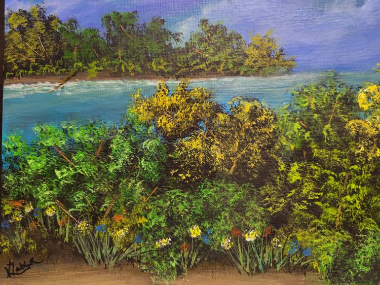 Original Photorealism Nature Painting by Kathleen Zabler