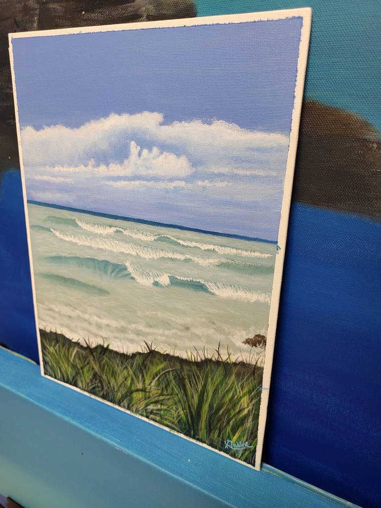 Original Realism Beach Painting by Kathleen Zabler