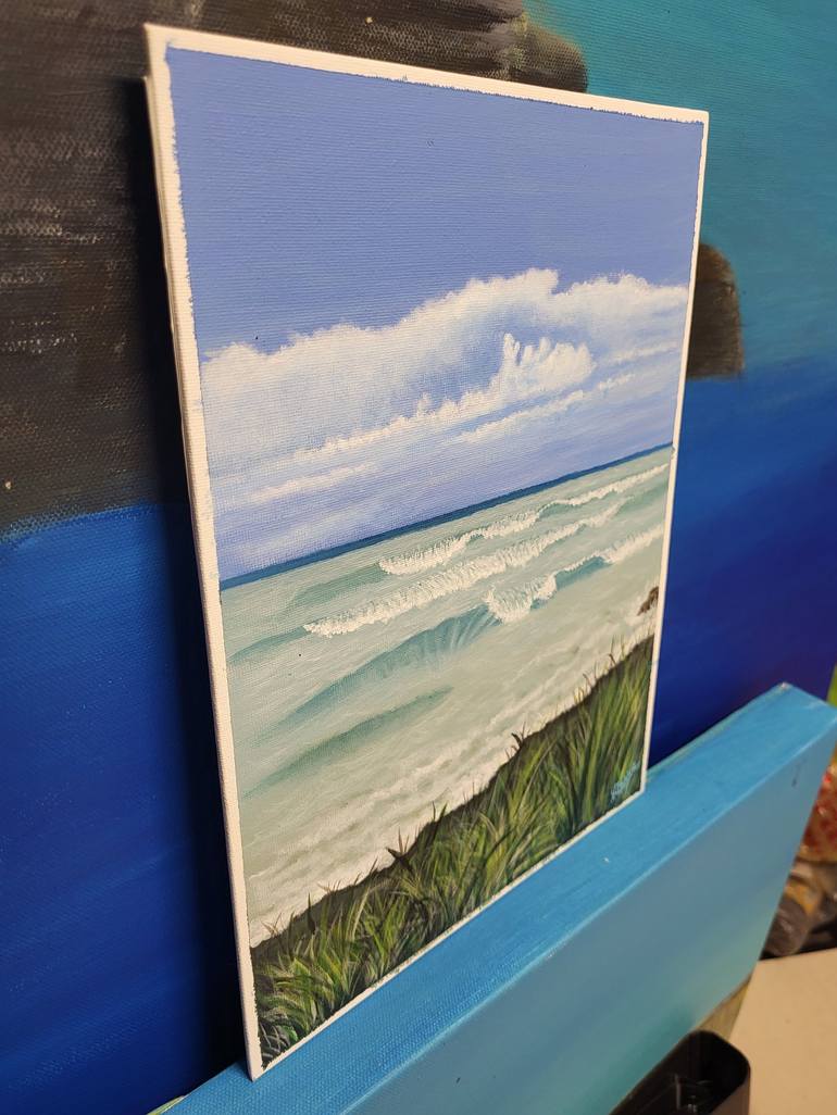 Original Realism Beach Painting by Kathleen Zabler